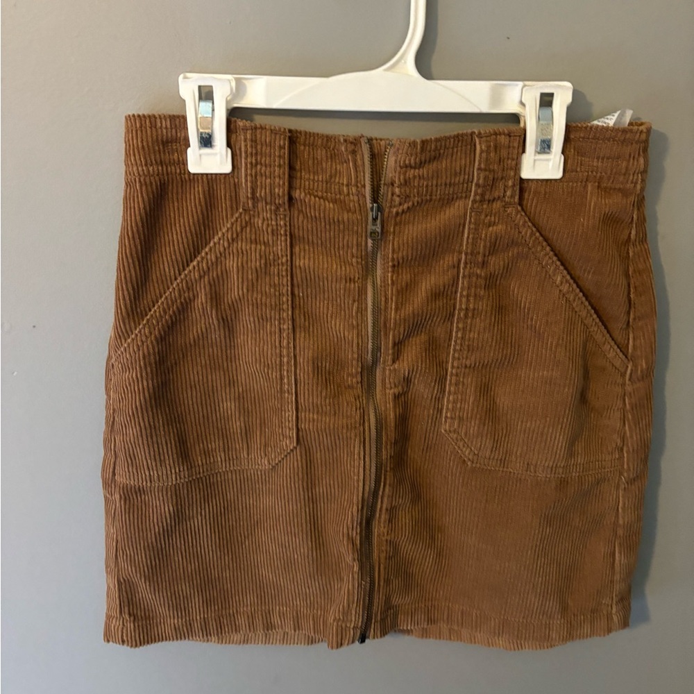 Hollister corduroy brown skirt